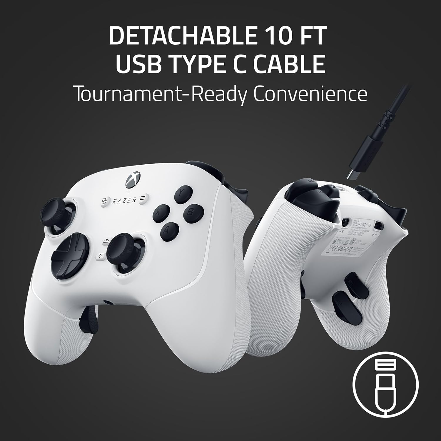 Razer Wolverine V3 Tournament Ed. for Xbox X|S & PC -  White