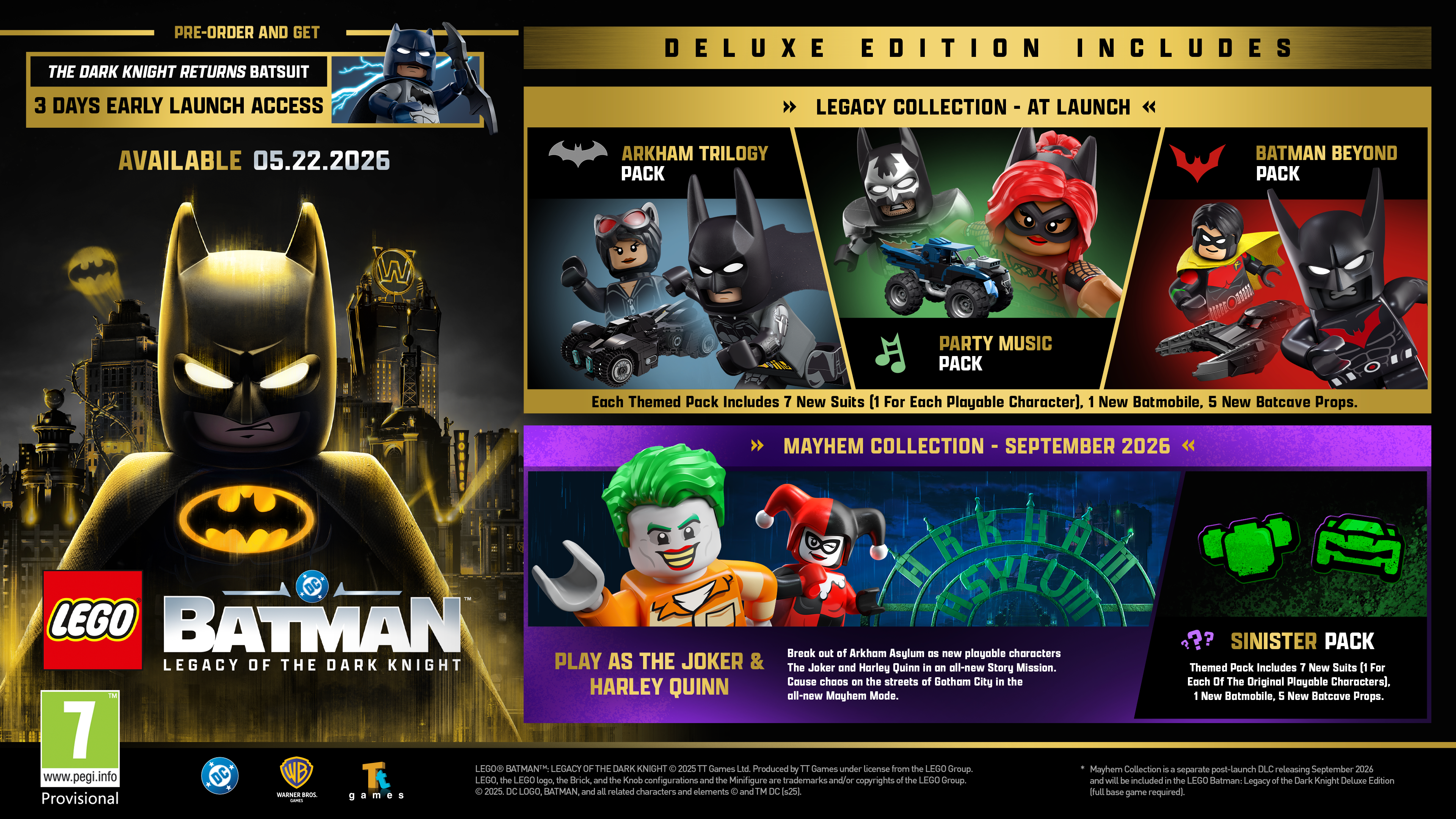 Lego Batman: Legacy of The Dark Knight Deluxe Edition (PS5)